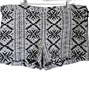 Who What Wear aztec pattern shorts womens plus size 20w adjustable string sides
